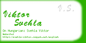 viktor svehla business card